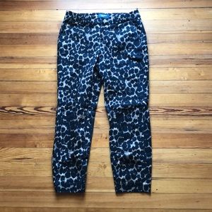 Old Navy Harper mid-rise leopard print pants